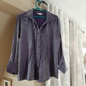 Coldwater Creek Shimmering Plum Top